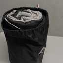 KingCamp Double Sleeping Bag for Adults, Queen Size 2 Person XXL Flannel Sleeping Bag, Waterproof Lightweight Flannel Quilt with 2 Pillows, Perfect for Couples Family Camping Hiking, Black and Grey Color