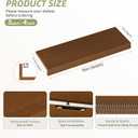 Wire Shelf Covers, Bamboo Wire Rack Covers for Pantry, ClosetKitchen (5pcs, 36" W x 12" D, Walnut)