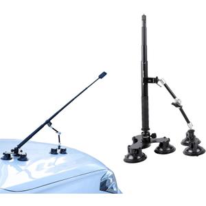 PellKing Suction Car Mount Kit for Insta360 X5/X4, X3,GO 3, 4 in1 Suction Cups with 114cm Selfie Stick Camera Triple Suction Mount Kit for Action Cameras,Compatible with GoPro 11,10,9,8,7(with Stick)