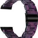 Resin Band Compatible for Fitbit Versa 4/Sense 2 Replacement Band Strap Breathable Bracelet Band for Fitbit Versa 4 Smartwatch Accessories