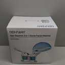 DENFANY Hair Steamer Facial Steamer 2 in 1 Nano Ionic Steam for Deep Hydration, Adjustable Arm, Easy-Clean Wide Mouth Tank, Home & Salon Use