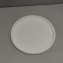 Silicone Bathroom Tray Round Vanity Tray Decorative Soap Holder Kitchen Countertop Organizer Coffee Table Decor for Candle, Perfume, Plant, 10 Inch, White