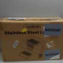 XL Premium Stainless Steel Enclosed Cat Litter Box with Lid, Extra Large Heavy-Duty Metal Litter Box for Big Cats & Multi-Cat Homes|Leak-Proof, Odor-Locking, Non-Stick Surface | Easy Clean (White)