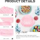 Veemoon Sea Shell Candy Boxes, 10pcs Sea Clam Favor Box Plastic Chocolate Container Seashell Jewelry Case Party Seashell Holder for Wedding Birthday Beach Party Decorations, Pink