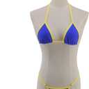 SHERRYLO Micro Bikini Extreme G String Thong Bikinis Sexy Mini Bathing Suit for Women Womens Swimsuits Microkini Swimsuit (Blue, S)