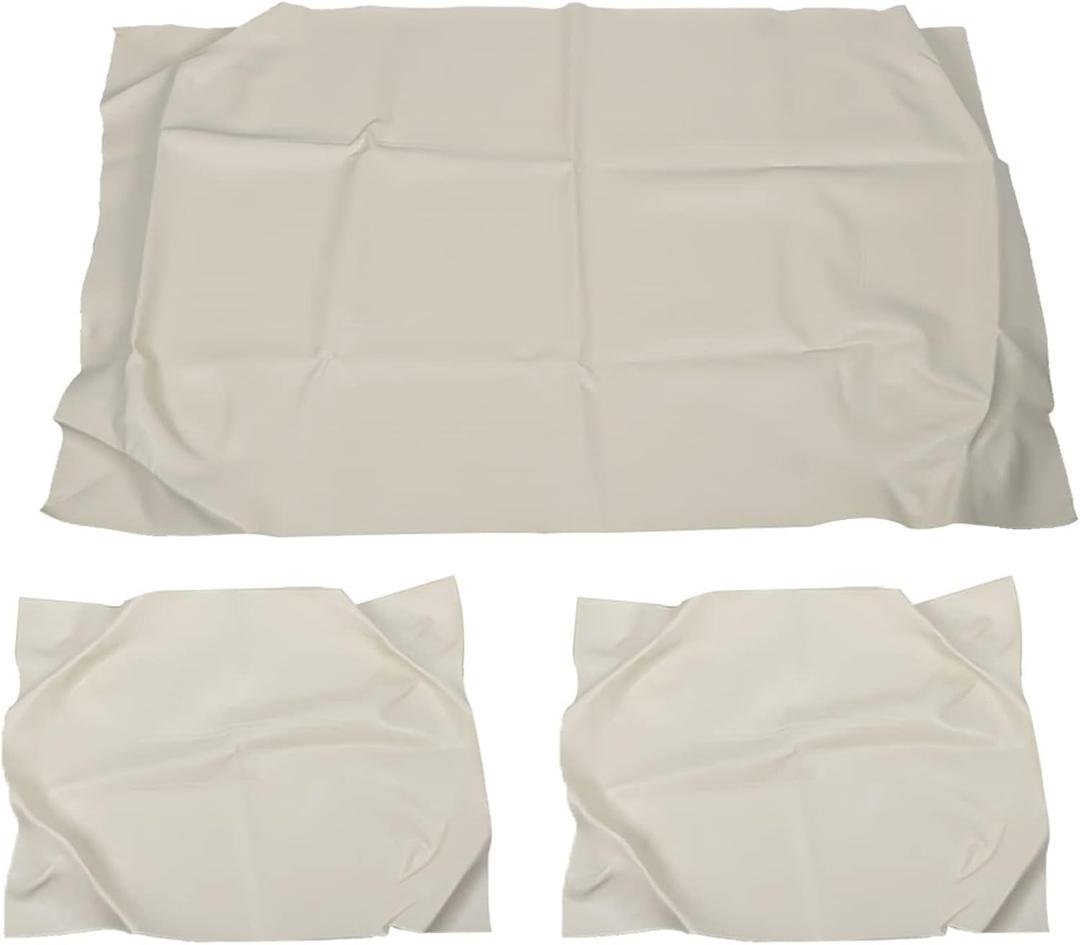 WFLNHB Golf Cart Front Seat Covers Replacement for Club Car DS 1982-2000.5 (Medium, White)