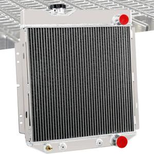CU259 1966 Mustang Radiator Compatible with 1960-1965 Ford Falcon/Ranchero Radiator, 1965-1966 Mustang Radiator63-66 Mercury Comet Radiators, V8 260 289 AT/MT 3 Row Full Aluminum Radiator
