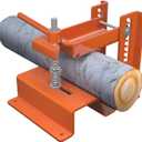 Log Clamp Lock for 1-1/2" - 4-1/2" Logs, Heavy-Duty Log Holder for Cutting, Quick Adjustment and Locking Wood, Orange