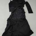 Womens Mesh Dress Ruched Glitter Long Sleeve Bodycon Sexy See Through Clubwear Rave Outfits Small