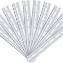 20 Piece Aluminum DIN Rails, 12 Inches Long, 35mm Wide, 7.5mm High, Top Hat Slotted DIN Rail with RoHS