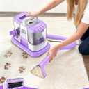 Portable Carpet & Upholstery Cleaner Machine for Pets, Deep Stain Remover with Powerful Suction, Spot Cleaner for Couch, Sofa, Rug, Car Interior & Pet Messes, Dual Tank Portable Carpet Cleaner
