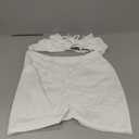 SHENHE Women's Y2k 2 Piece Sexy Outfits Backless Halter Crop Top and Ruched Bodycon Mini Skirt Set (Large, White)