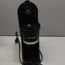 Horavie Small Single Serve Coffee Maker, Fast Brew One Cup Coffee Machine for K Cup and Grounds, 6 to 12 oz. Brew Sizes, Pod Coffee Maker with Descaling Reminder and Viewing Tank, Black (9.45 Inches)