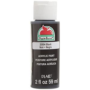 Apple Barrel Acrylic Paint in Assorted Colors (2 Ounce), 20504 Black