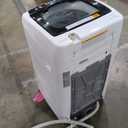 BLACK+DECKER 0.9 Cu. Ft. Portable Washer, 6.6 lb. Capacity Washing Machine for Homes & Apartments, 5 Wash Cycles, Quick Connect Sink Adapter and Drain Hose Included, Transparent Lid, BPWM09W, White