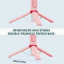 Selfie Stick, Foldable Cellphone Tripod with Remote, Travel Tripod for iPhone Series Android, Video Recording - Pink