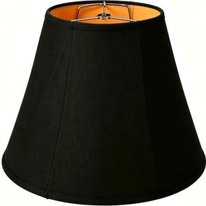 Black Bell Lamp Shade, Large 8" x 16" x 12",Replacement Lampshade, 8X16X12 in