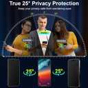 Esanik 2-Pack for iPhone 17 Pro Max Matte Privacy Glass Screen Protector, Anti-Glare & Anti-Spy,Anti-Reflection, Smooth as Silk, Military-Grade 9H Hardness,Flawless Fit Tray