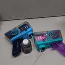 Eaglestone Bubble Gun for Kids 2 Packs, Automatic Bubble Machine, 10-Hole Bubbles Wands Blaster for Toddlers with LED Lights & Solution, Easter, Party Favor, Outdoor Toys for Boys & Girls (Blue,purple)