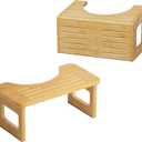 AmazerBath Toilet Stool for Toddler Potty Training, 3-in-1 Sturdy Bamboo One Step Squat Poop Foot Stool, Potty Step Stool, Poop Foot Pooping Steps for Kids