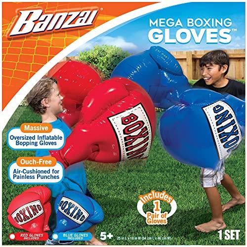 BANZAI Kids Inflatable Mega Boxing Gloves, Red