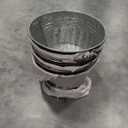 vensovo 6 Inches Silver Metal Rustic Plant Pots - 6Pcs Shallow Galvanized Planters with Drain Hole and Rubber Plug, Rustproof Tin Bucket Succulent Pot Indoor Farmhouse Vintage Style for Decor