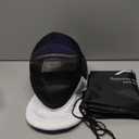 LEONARK Fencing Epee Mask Hema Helmet CE 350N Certified National Grade Masque - Fencing Protective Gear (Medium, Black)