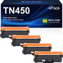Compatible Toner Cartridge Replacement for Brother TN450 TN-450 TN420 TN-420 Black Toner Cartridge use with HL-2270DW HL-2280DW MFC-7360N MFC-7860DW DCP-7065DN Printer - 4 Black