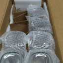 CUCUMI 10pcs 16oz Glass Juice Bottles with Lids, Reusable Juice Containers Drinking Jars Water Cups with Brush, Glass Straws, Lids with Hole | 10pcs, with Lids, Reusable, Juice Containers, Drinking Jars, Water Cups