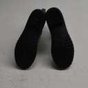 Petrass Women Rain Boots Black Waterproof Mid Calf Lightweight Cute Booties Fashion Out Work Comfortable Garden Shoes 8