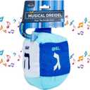 Rite Lite Plush Musical Dreidel - Squeeze to Play Hanukkah Melody! Hanukkah Gifts Toddler Kid Prizes, Jewish Holiday Part Favors Plush Soft & Squishy Toy for Endless Hours of Fun (Blue & White)