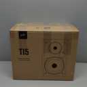 Polk Audio T15 Home Theater and Stereo Bookshelf Speakers  Deep Bass Response, Dolby and DTS Surround, Wall-Mountable, Pair, Black