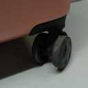 Amazon Basics 2-Piece Hardshell Suitcases Set (21", 30"), Expandable Travel Luggage with Scratch-Resistant Surface, Four Multi-directional Wheels, Telescopic Handle, Rose Gold