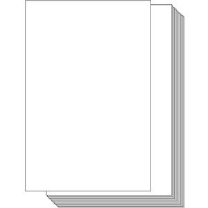 100 Sheets White Cardstock Paper - Ohuhu 11 x 17 Eco-Friendly Cover Card Stock Legal Printer Paper for DIY Making Cards Invitations Crafting Crafts Arts Ledger Tabloid Posters - 80 lb