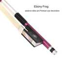 LIEKE Carbon Fiber Violin Bow 1/2 Size (1/2 size, Purple)