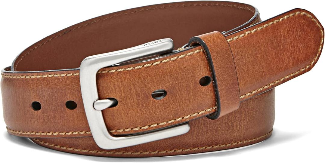 Fossil Men's Brown Leather Belt (32)