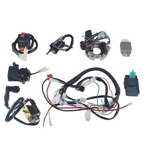 Complete Electrics Stator Coil CDI Wiring Harness Kits Aftermarket Replacement Parts Fit for 50cc 70cc 110cc 125cc ATV Quad 4 Wheeler Dirt Pit Bikes