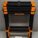 RIKADE Telescoping Ladder, A-Frame Aluminum Telescopic Ladder with 1-Button Retraction, Portable Extension Ladder Adjustable Lightweight Folding Ladder for Home or RV Work, 330lb Capacity(1.4+1.7M)