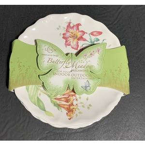 Lenox BUTTERFLY MEADOW MELAMINE ACCENT PLATES New Springtime(Set of Four)
