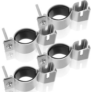 Zonon 4 Pcs Adjustable Upright Clamp Pipe and Drape Clamps Works with 1.5" or 2" Diameter Brackets for Wedding, Banquets, Events, Exhibitions, Parties Backdrop Hanging Accessories