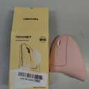 TECKNET Ergonomic Mouse, 4800 DPI Wireless Vertical Mouse with 5 Adjustable DPI Levels, 2.4GHz Optical Carpal Tunnel Mouse, 6 Buttons for Laptop, Desktop, PC, MacBook - Pink