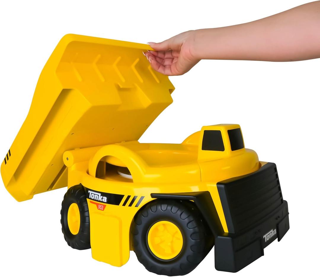 Tonka Dump Truck Potty Trainer  Potty Chair with Lid and Splash Guard, Removable Potty Ring with Handles