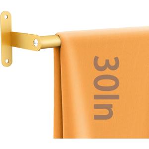 MKO Towel Rod for Bathroom Wall, Heavy Duty Single Towel Racks 30Inch, Modern Towel Racks Hanger Hanging Towels, Stainless SteelGold