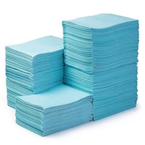 JMU Dental Bibs 250pack, Disposable Tattoo Bibs 3-Ply, Waterproof Tray Covers, 13" x 18", Blue