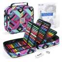 H & B 120 Colored Pencils Set, Art Pencil Kit for Adult Coloring,Oil Based Soft Core, Ideal for Coloring Sketching Shading,Art Set for Kids Teens Beginner Wooden Color Pencils