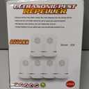 Ultrasonic Pest Repeller 6 Pack, Indoor Plug-in Ultrasonic Repellent for Home Use, Helps Deter Mice, Roaches, Spiders and Other Common Household Pests, Safe Around Children & Pets