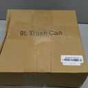 LALASTAR Kitchen Compost Bin for Countertop or Under Sink, Hanging Small Trash Can with Lid for RV/Office/Bedroom/Dorm, Mountable Indoor Compost Bucket, 9L/2.4 Gal, Grey