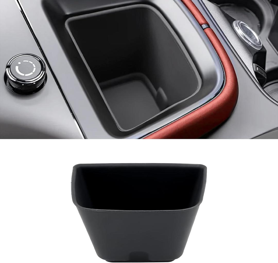 Black Cup Holder Compatible with Porsche Cayenne 2024 Center Console Cup Holder InsertCompatible with 2024 Cayenne Center Console Interior Accessories (for Cayenne 2024 Black)