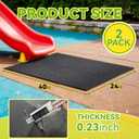 2-Pack Outdoor Playground Mats, 40" L X 24" W High-Density PVC Playground Protection Mats Rubber Wearmat with Double-Sided Anti-Slip Texture for Swings and Slides