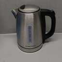 Hamilton Beach Electric Tea Kettle, Water Boiler & Heater, 1.7 Liter, Cordless Serving, 1500 Watts for Fast Boiling, Auto-Shutoff and Boil-Dry Protection, Stainless Steel with LED Light Ring (41037)